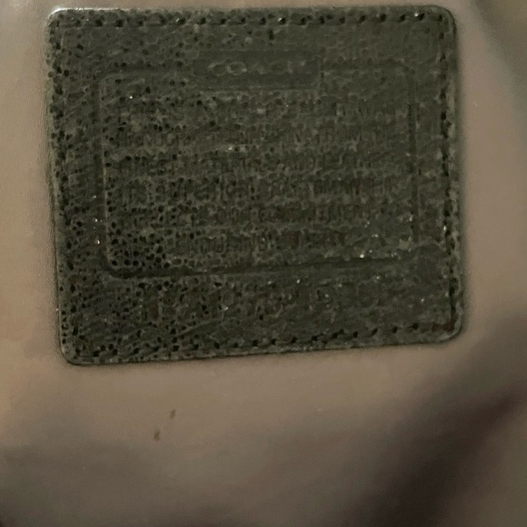 Coach Metallic Slate Leather Tote EUC - Picture 7 of 10